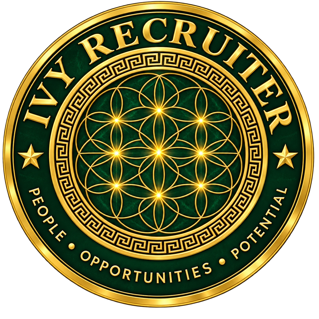 Official Ivy Recruiter seal: People • Opportunities • Potential.